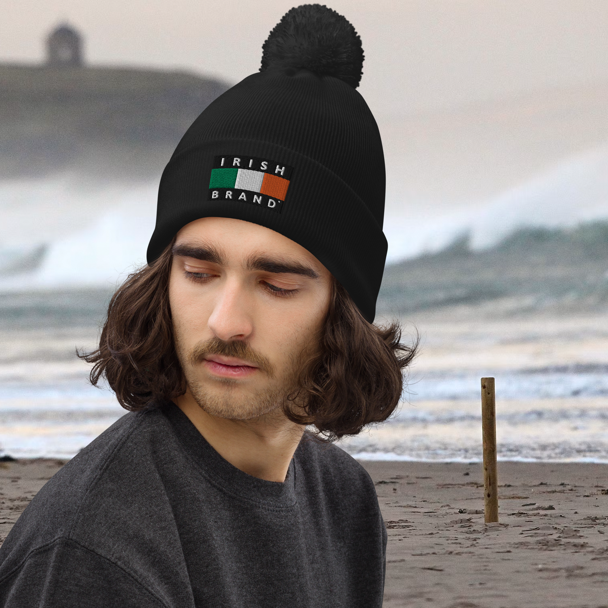 Irish Brand Pom Pom Hat man